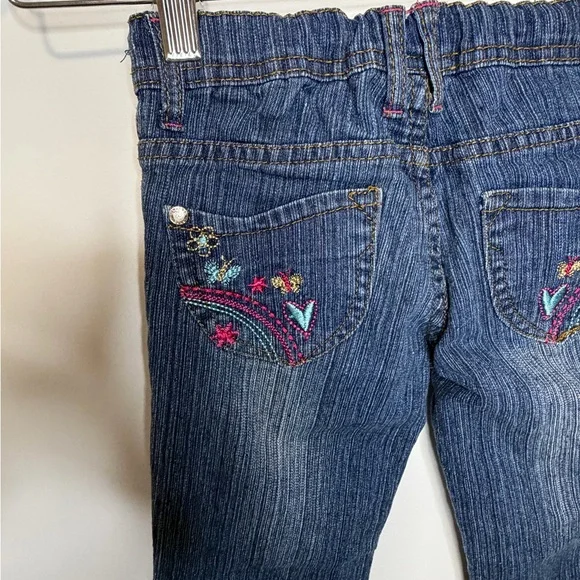 Y2K  Embroidered Denim Jeans – Size 6 - Picture 3 of 6